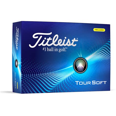 Titleist Tour Soft Yellow Golf Balls 12 Balls 2024 Golfonline