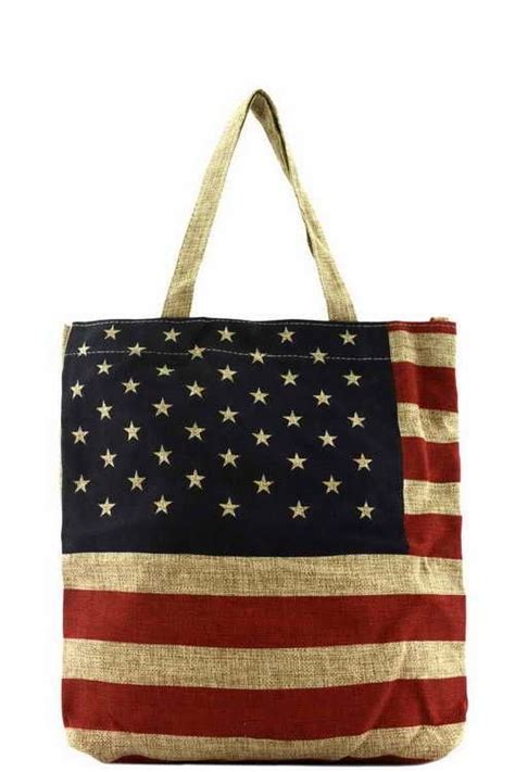 Designer Canvas American Flag Tote Bag American Flag Tote Bag Bags Tote Bag