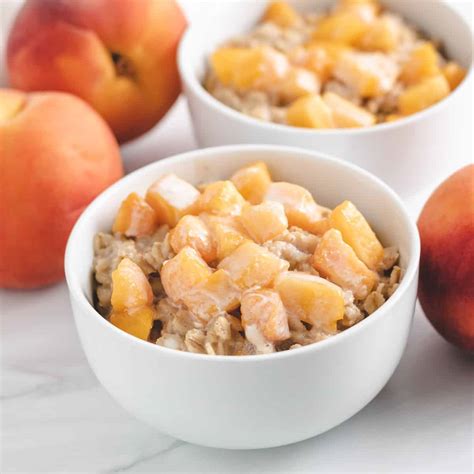 Peaches And Cream Oatmeal