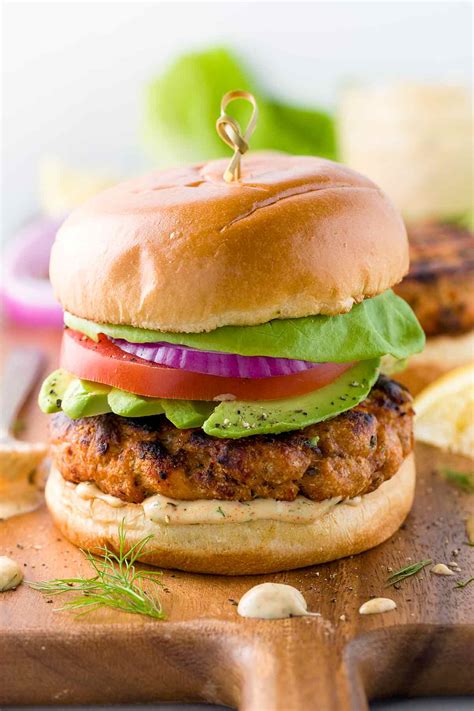 Salmon Burgers With Lemon Dill Sauce Jessica Gavin