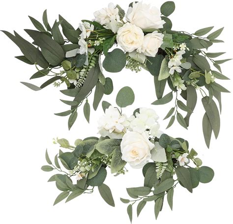 Amazon Abaodam Fake Flowers 1 Set Artificial Flower Swag Wedding