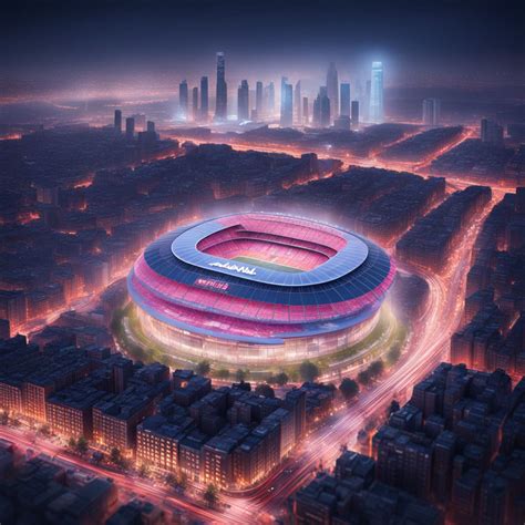 Camp Nou Stadium envisioned in a future setting by abonne toi ici ...