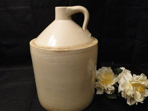 Vintage Large Stoneware Whiskey Jug Crock 000200