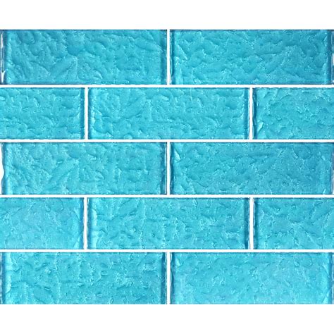 Turquoise 2 X 6 Glass Subway Tile Ms826t3 Pool Tile Aquablu Mosaics