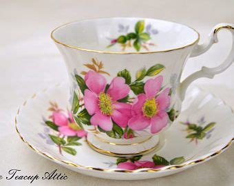 Royal Albert Prairie Rose Teacup And Saucer Set English Bone China Tea