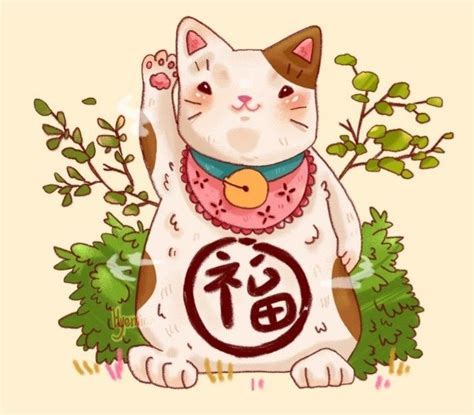 Pingl Sur Maneki Neko Japanese Cats