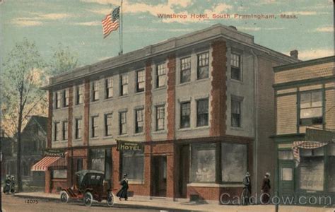 Winthrop Hotel Framingham, MA Postcard