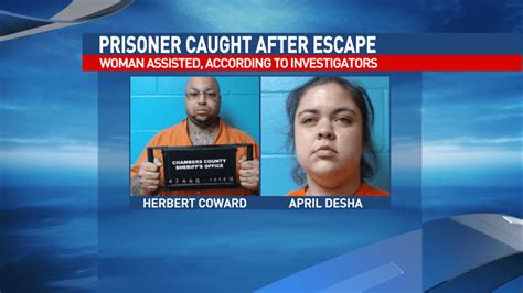 Chambers County Inmate Back In Jail Following Escape Kfdm