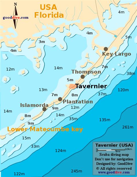 Tavernier Map - GoodDive.com