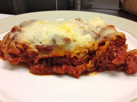 Food Only It Is Sausage And Basil Lasagna