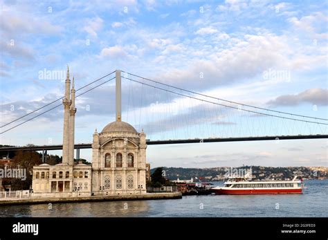 Bosphorus Bridge Ortakoy Mosque Bosphorus Bridge Stock Photo Alamy