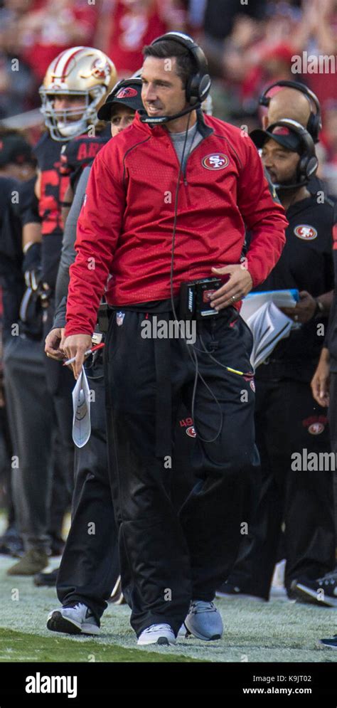 Santa Clara USAA CA. 21st Sep, 2017. Head coach Kyle Shanahan during ...