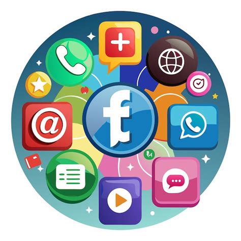circle  social media icons  facebook  facebook premium ai