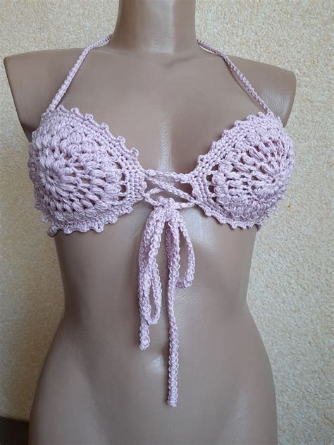 Crochet Bikini Top Crochet Bra Crochet Bralette Etsy