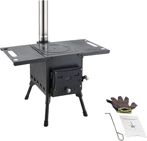 CDZHLTG Réchauds de Tente Camping Poêle à Bois Portable Pliable Stove