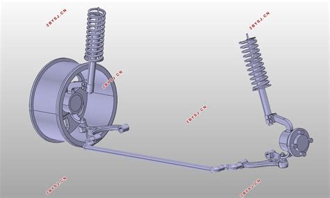 东风风神a60前悬架麦弗逊式独立悬架设计含cad图catia三维图机械机电