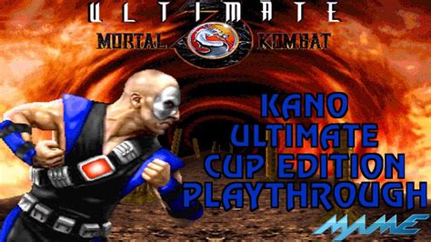 Ultimate Mortal Kombat 3 Kano Ultimate Cup Edition Playthrough MAME