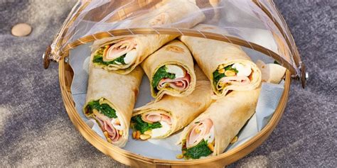 Wraps Met Spinazie Ham En Mozzarella Boodschappen Weigt Watchers