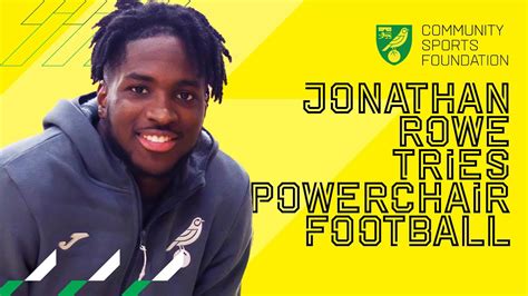 Norwich City Forward Jonathan Rowe Tries Powerchair Football YouTube