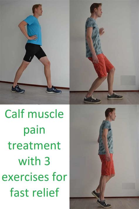 Calf muscle pain cause and treatment with exercises for relief