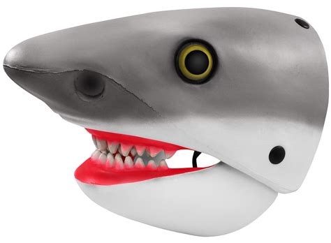 Shark Mask Moving Jaws Mouth Animal Mascot Halloween Cosplay Costume