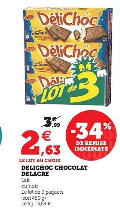 Promo D Lichoc Chocolat Delacre Chez U Express Icatalogue Fr