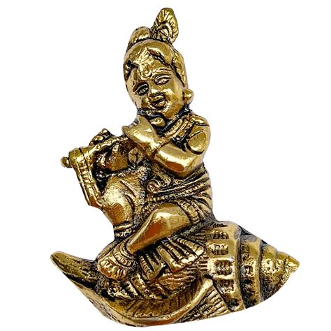 Buy WC Lord Krishna Statue Krishn Metal Idol Figurine Hindu God Of Love