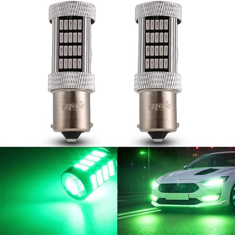 GLOFE High Power 92smd LED Bulbs Green 1156 P21W 7506 BA15S Brake