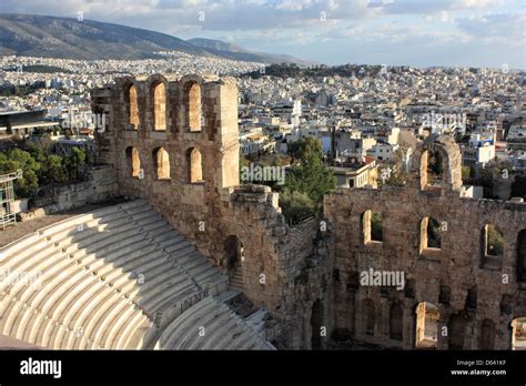 Amphith Tre L Acropole Ath Nes Gr Ce Photo Stock Alamy