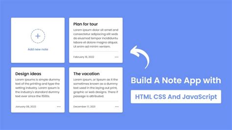 Build A Notes App In Html Css Javascript Scishowengineer