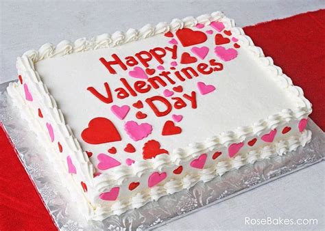 Happy Valentine S Day A Simple Valentines Sheet Cake