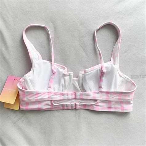 Stoney Clover Lane Swim Stoney Clover Lane X Target Pink Gingham Plaid Bikini Top Poshmark