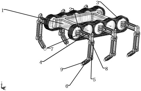 一种履足复合式六足机器人