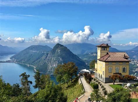 Monte Brè Is A Small Mountain East Of Lugano On The Flank Of Monte