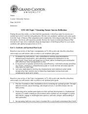 Unv Rs T Reflection Trad Copy Docx Name Course University