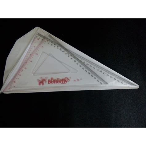 Jual Penggaris Segitiga No Butterfly Triangle Ruler Shopee