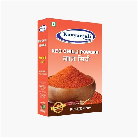 Kavyanjali Spices Red Chilli Powder Packaging Size Gm Gm