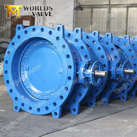 En Ductile Iron Double Offset Flanged Butterfly Valve With