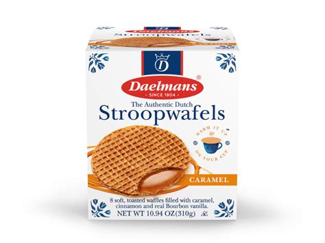 Daelmans Caramel Stroopwafels in Hexa Box per single & box