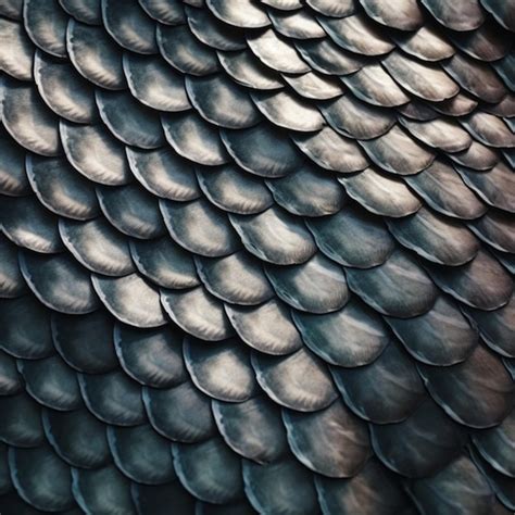 Premium AI Image | A close up of a birds scales on a black background ...