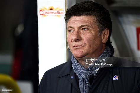 Walter Mazzarri, head coach of Torino FC, looks on prior to the Serie ...