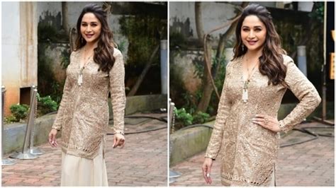 Madhuri Dixit Brings Festive Joy To Jhalak Dikhhla Jaa 10 In Embellished Kurta Jacket And