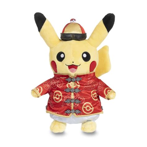 Lunar New Year Costume Pikachu Male Plush 9 In Pokémon Center