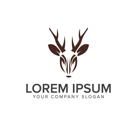 Deer logo design concept template 610221 Vector Art at Vecteezy