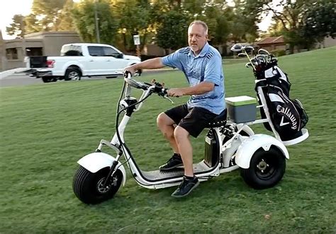 Fat Tire 3 Wheel Rebel Trike Electric Golf Scooter Single Rider