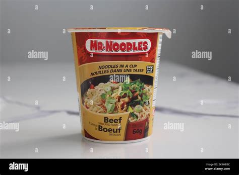 Mr Noodles Noodles In A Cup Stock Photo Alamy