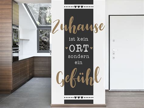 Wandtattoo Wandbanner Zuhause Ist Kein Ort Wandtattoos De