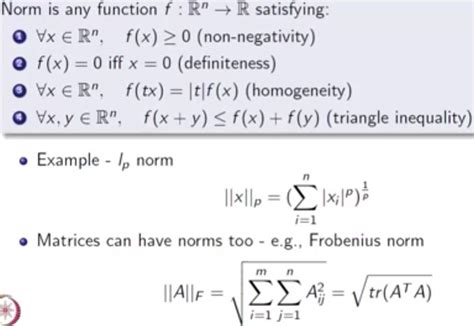 Linear Algebra: Vector Spaces, Subspaces, Orthogonal Matrices, Quadratic Form in Machine ...