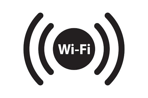 Símbolo de zona libre de wifi señal de señal inalámbrica icono de