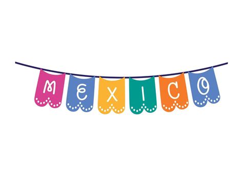 Mexican Garlands Design Vector Art At Vecteezy